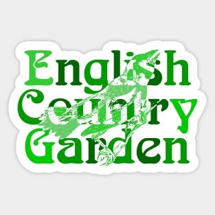 English Country Garden Sticker